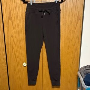 Halara M SoftlyZero Plush High Waisted Drawstring Pocket Full Length dark brown